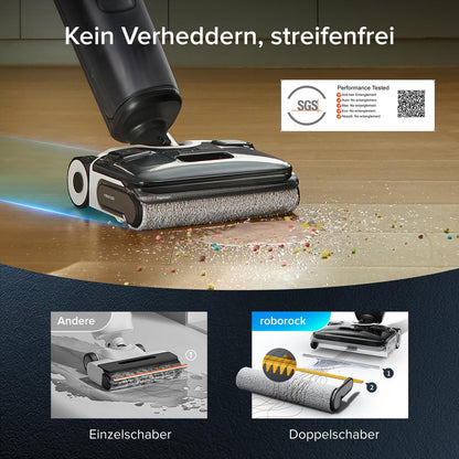 roborock F25 XT Nass-Trockensauger mit Wischfunktion, kabellos