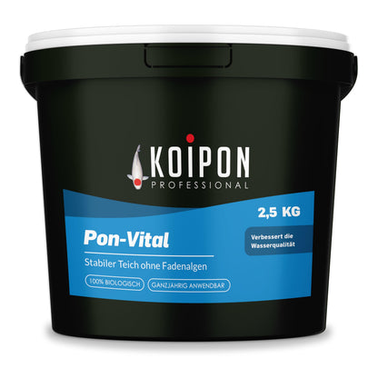 KOIPON Pon-Vital 2,5 kg – biologische Teichpflege gegen Fadenalgen im Gartenteich