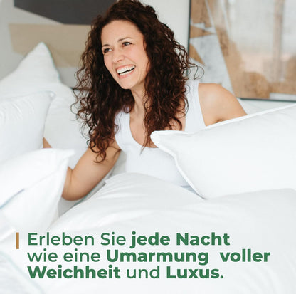 Federkissen Made in Germany Kopfkissen - 80x80 cm 2er Set