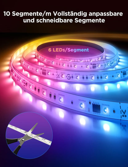 Govee LED Strip 2 Pro Smart RGBIC LED Streifen – 5m Matter