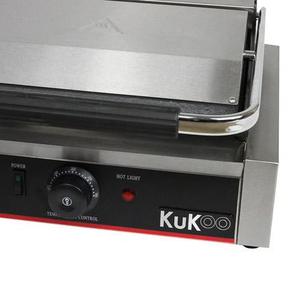 KuKoo Panini Elektrogrill 1/2 glatt-1/2 gerillt 2200W