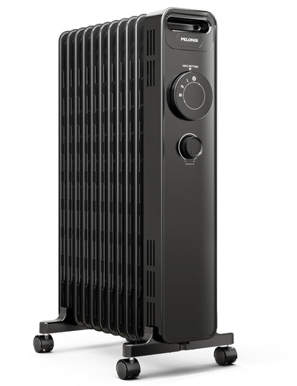 PELONIS Ölradiator Ölheizkörper - 2300W J-förmige Lamellen