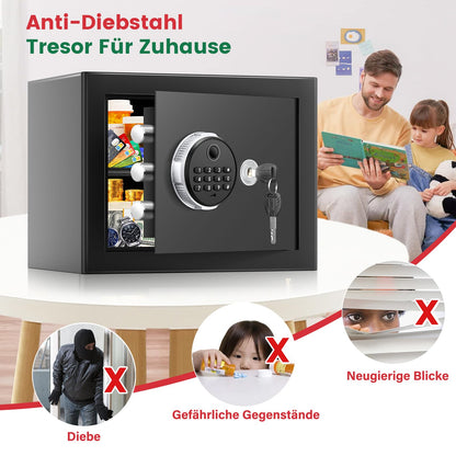 Tiskgg Fingerabdruck Tresor 25L, Möbeltresor mit feuerfester Tasche
