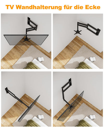 WHYFONE TV Wandhalterung schwenkbar Ecke 13-43 Zoll - 1036mm Arm