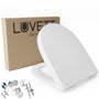 LUVETT® Toilettendeckel D-Form mit Absenkautomatik, Weiss