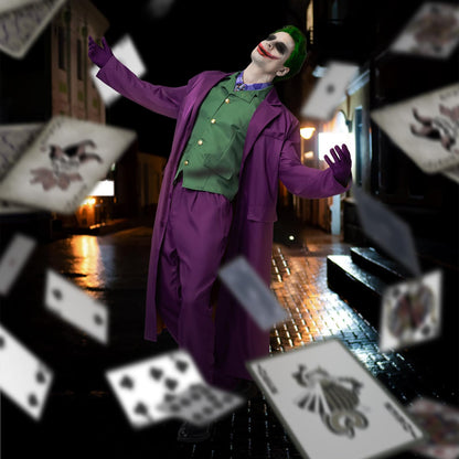 IEEILULU Joker Kostüm Herren Horror Clown Halloween Set - Grösse M