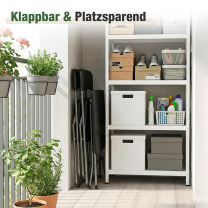 Sekey Balkonset 3-teilig klappbar, Rattan-Optik, 2 Stühle & Tisch