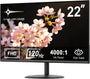 Minifire MF22X3AH 22 Zoll Monitor FHD 1080p 120 Hz FreeSync schwarz mit randlosem Design