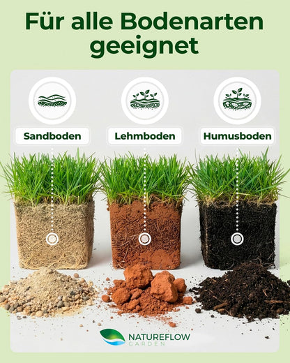 Natureflow Rasensamen schnellkeimend 10 kg für 400 m² Rasenfläche