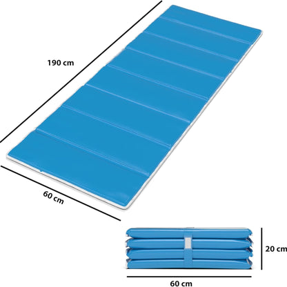 StarK® 4in1 Strandmatte – Faltbar Camping Pool SkyBlue 2er Set