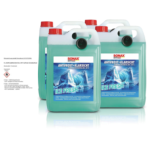 SONAX AntiFrost&KlarSicht 01335410 Scheibenreiniger -20° Ice Fresh 20L