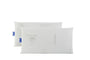 Todocama Memory-Kissen Aloe Vera, 70 cm, Weiss, 2er-Set – zwei weisse Kissen mit Stretch-Polyester-Bezug