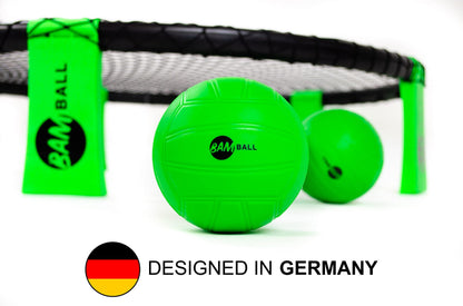 bamball® Roundnet-Set – 3 Bälle, Pumpe & verstärkte Rahmenteile