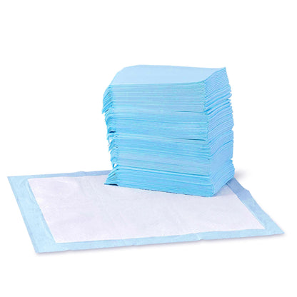 Amazon Basics Trainingspads für Hunde und Welpen, 150 Stück, blaue Pads mit Kunststoffrand