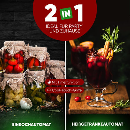 ProfiCook PC EKA 1283 Heissgetränke- & Einkochautomat - 32L Edelstahl