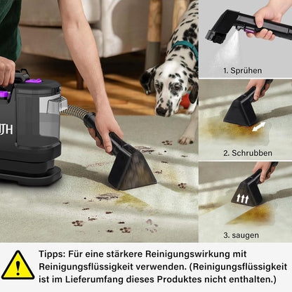 CleanTech Waschsauger Teppich- & Polsterreiniger – Tierhaarbürste