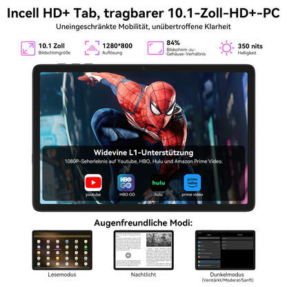 TABWEE T20 Tablet 10 Zoll mit Tastatur - Android 15