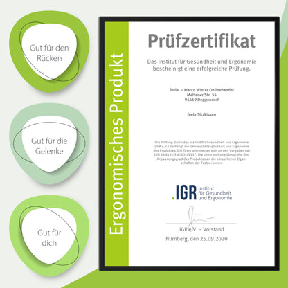 feela.® Orthopädisches Ergonomisches Sitzkissen – 3er Set Medium
