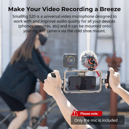 SMALLRIG Forevala S20 3468 Stereo Videomikrofon mit Windschutz
