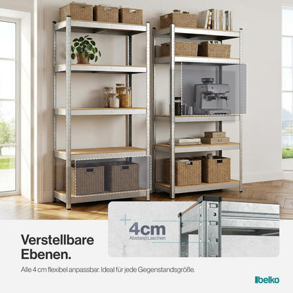 Panorama24 Belko Schwerlastregal 2er Set 180 x 90 x 40 cm, 875 kg