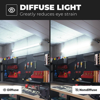 HOFTRONIC LED Feuchtraumleuchte 150cm IP65 - 4er Pack 6500K