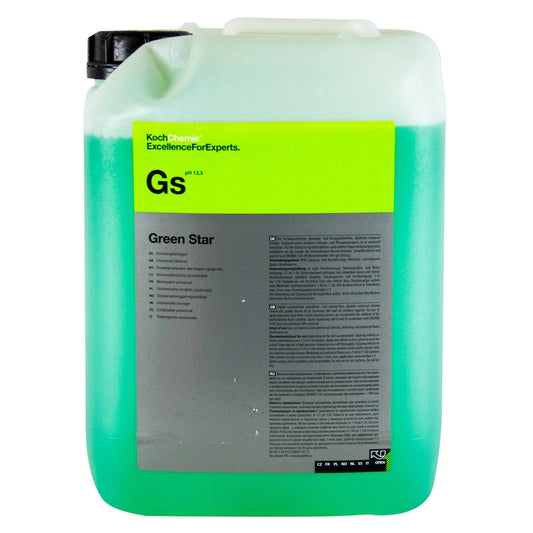 Koch Chemie Green Star Multifunktionsreiniger - 11 kg. Grünes, alkalisches Konzentrat zur Reinigung von Fahrzeugen und Industrie.