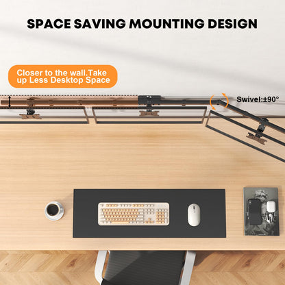 ErgoFix Triple Monitor Wandhalterung 17-32 Zoll - Schwarz