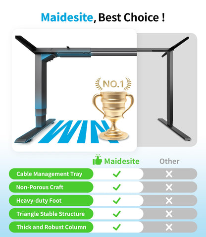 MAIDeSITe T2 Pro Plus Elektrisches Höhenverstellbares Schreibtischgestell