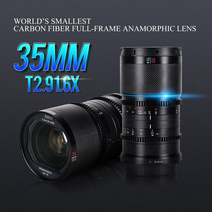 SIRUI Saturn 35mm T2.9 1.6X Vollformat Kinolinse E-Mount Natur Fackeln