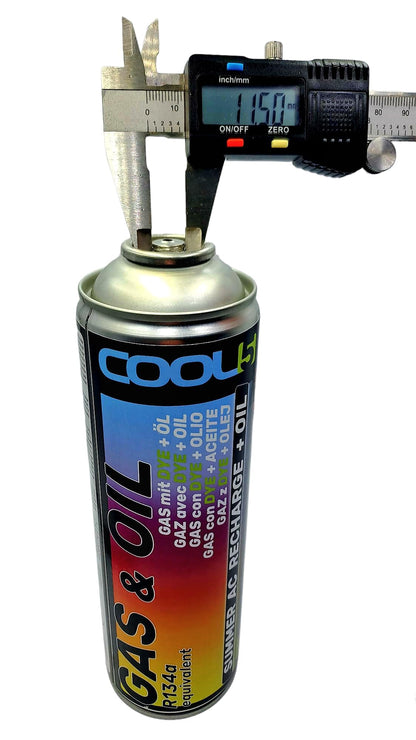Cool5 Ersatzkältemittel R134a Auto – 2 Dosen 2in1 + 1 Dose 5in1