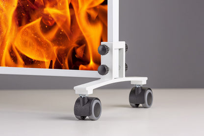 Könighaus Bild Infrarotheizung Standgerät 1200W - Lagerfeuer Motiv