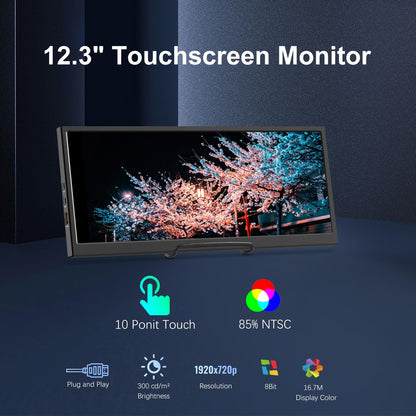 12,3 Zoll Tragbarer Stretched Monitor Touch – USB-C/HDMI IPS