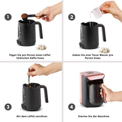 KARACA Hatır Roast Türkische Kaffeemaschine Roségold 5 Tassen