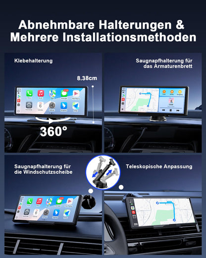 Avylet 8.1" Wireless Carplay Display Android Auto Rückfahrkamera