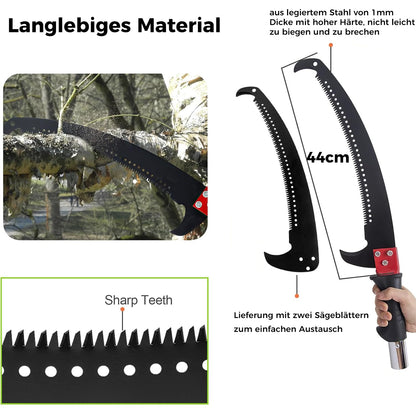 ProCut Handsäge Teleskop-Astsäge 8m - Hochentaster Pro