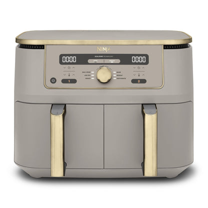 Ninja Dual Zone Heissluftfritteuse DZ400EUSTGD, 9,5 l, Stone Gold