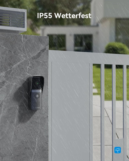 TMEZON Video Türsprechanlage 4-Draht mit 7" Monitor und Kamera