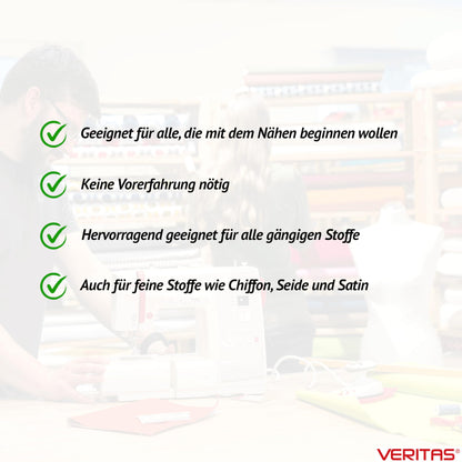 VERITAS Emily I Anfänger Computer-Nähmaschine - Weiss