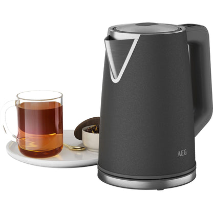 AEG Deli 5 K5-1-6AN Wasserkocher - Anthrazit, 1.7L, 5 Temp.stufen