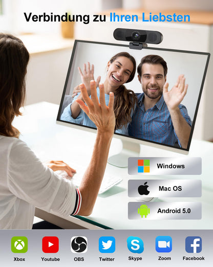 EMEET C980 pro Full HD Webcam - Videokonferenz & Streaming