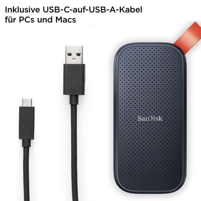 SanDisk Portable SSD 2TB - Externe Festplatte Grau