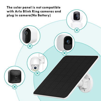 EverExceed 6W Solarpanel für Akku-Überwachungskameras, 2er-Set
