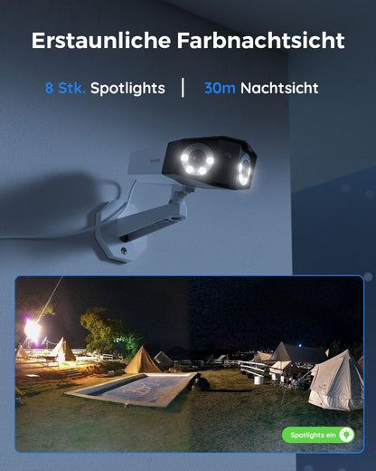 Reolink Duo 2 PoE 4K Dual-Lens Überwachungskamera aussen