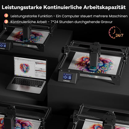 Longer RAY5 20W Laser Graviermaschine – Multimaterial