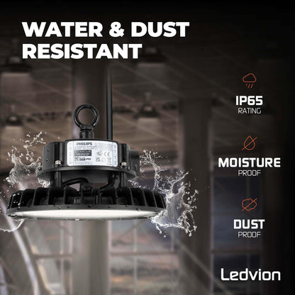 Ledvion LED Hallenstrahler 100W UFO Lampe - Dimmbar 4000K