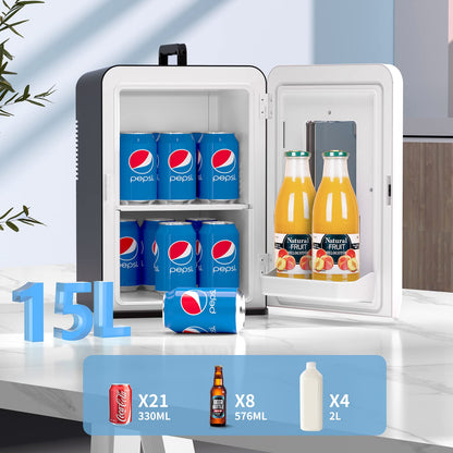 Cumeod Mini Kühlschrank 15L Kühl- & Heizbox – Schwarz
