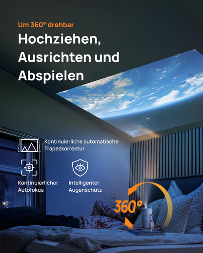 XGIMI MoGo 4 Laser Outdoor Beamer Set mit PowerBase & Leinwand
