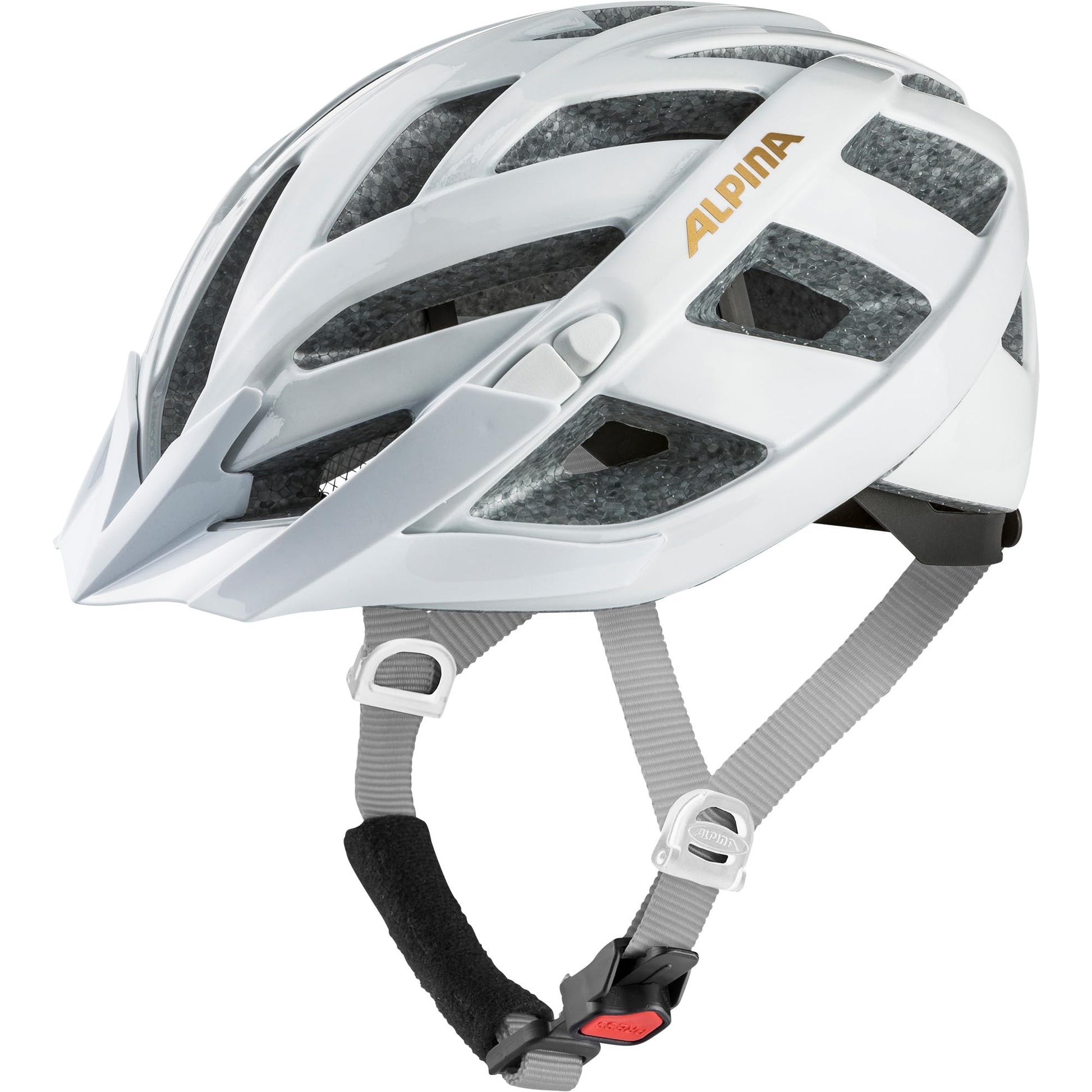 ALPINA Panoma Classic Fahrradhelm, White-Prosecco Gloss, S (52-57 cm)
