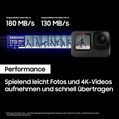 Samsung PRO Plus (2023) microSD-Karte 1 TB mit SD-Adapter