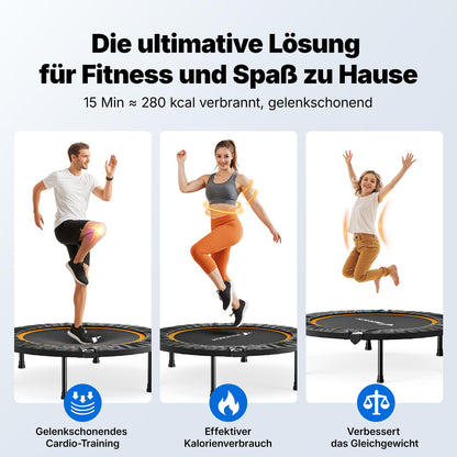 MERACH Mini Trampolin, faltbares Fitness-Trampolin leise bis 150 kg